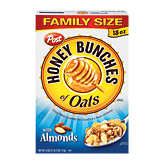 Post Honey Bunches of Oats crispy flakes, crunchy oat clusters & a touch of honey with almonds Full-Size Picture